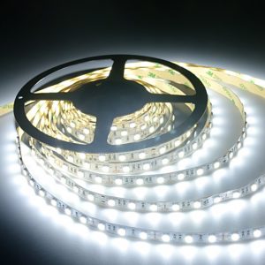 String light 10m and 100 LEDs cold white clear capsule white or green cable  connectable IP65