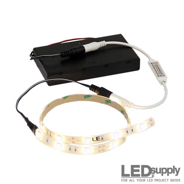 Battery-Powered 100 LED Rope Light Set