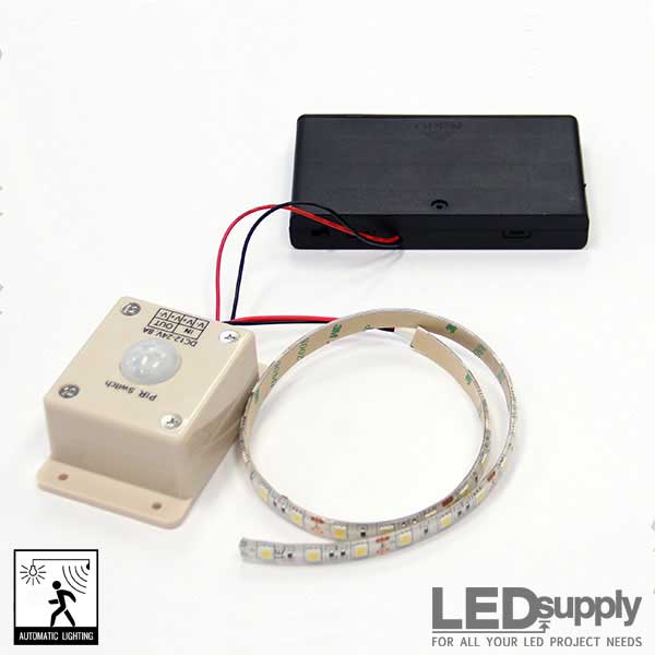 meester R Selectiekader LED Motion Sensor Strip Light - Battery-Powered