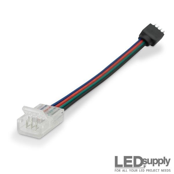 Solderless Clamp-on LED Strip to Power Connector
