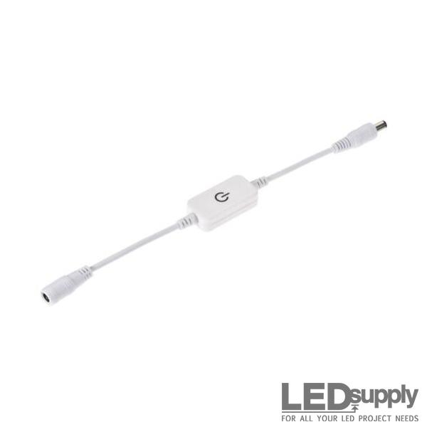 12V LED Strip Light With Touch Switch - Silver