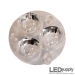 10508 Carclo Lens - 3-Up Frosted Medium Spot LED Optic