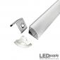 Corner Mount LED Channel, 16mm with Rounded Diffuser Lens