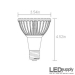 PAR30 Warm-White Dimmable LED Retrofit Lamp Dimensions