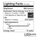 PAR30 Warm-White Dimmable LED Retrofit Lamp Lighting Facts
