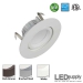 3-Inch LED Swivel Downlight Remodel Can & White Trim